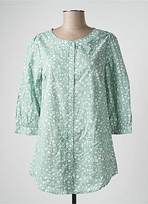 Tunică mâneci lungi verde BLANCHEPORTE femeie