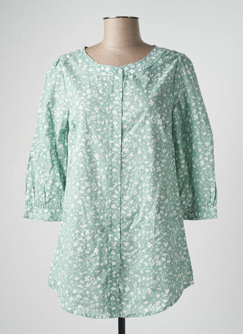 Tunică mâneci lungi verde BLANCHEPORTE femeie