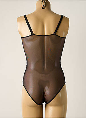 Body de lenjerie efect material satinat negru SIMONE PERELE femeie