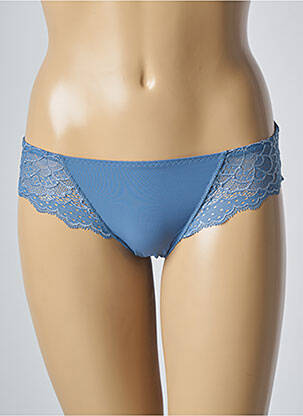 Chilot efect material satinat albastru SIMONE PERELE femeie
