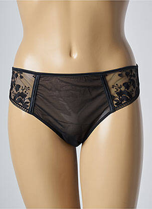 Chilot efect material satinat negru SIMONE PERELE femeie