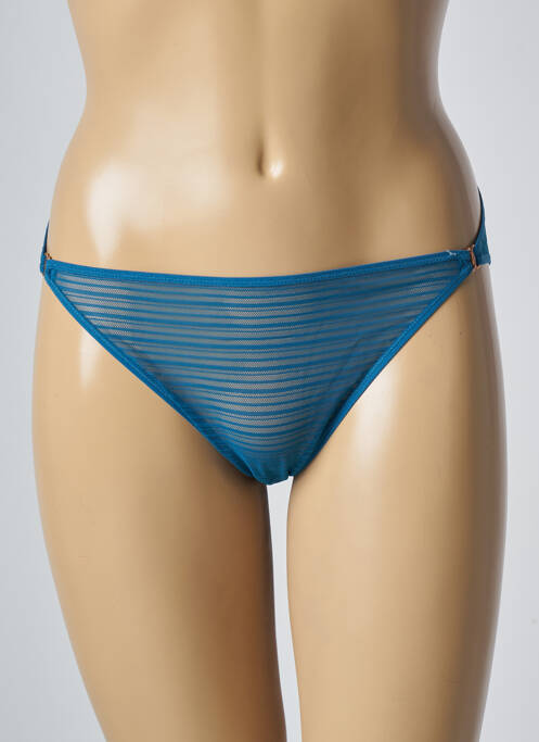 Chilot efect material satinat albastru SIMONE X SIMONE PÉRÈLE femme