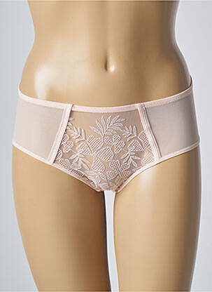 Shorty efect material satinat roz SIMONE PERELE femeie