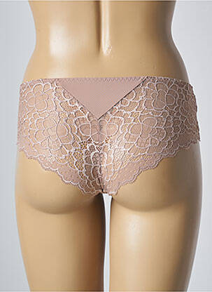 Chilot efect material satinat bej SIMONE PERELE femeie