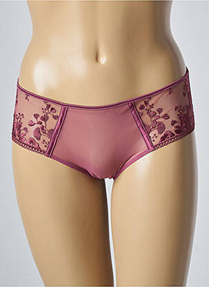 Shorty efect material satinat roz SIMONE PERELE femeie