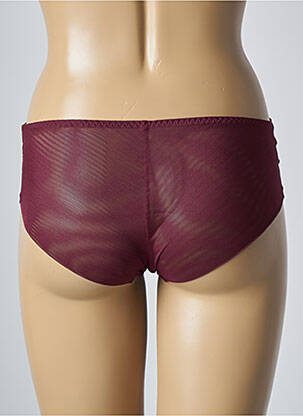Shorty efect material satinat roșu SIMONE PERELE femeie