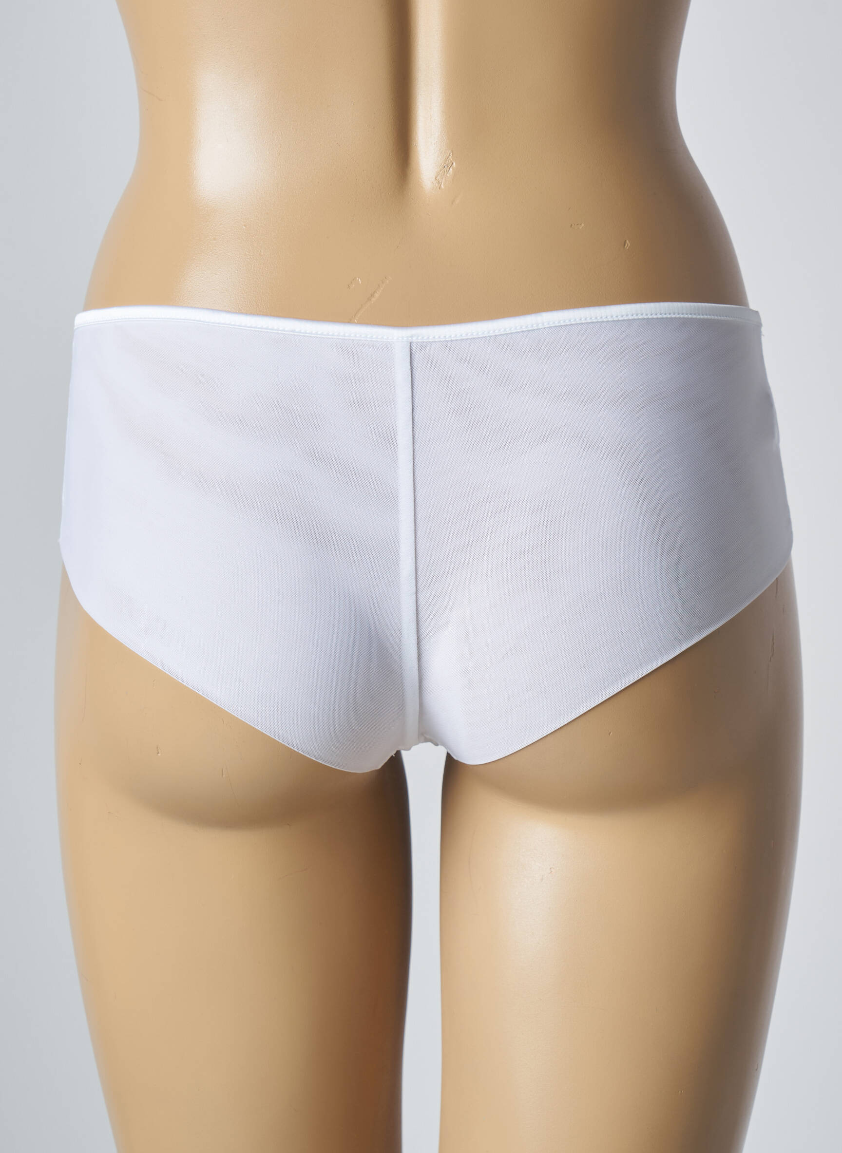 Shorty efect material satinat alb SIMONE PERELE femeie