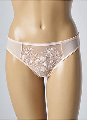 Tanga țesătură tulle roz SIMONE X SIMONE PÉRÈLE femeie