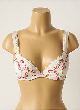 Sutien bretea multi poziție top sutien push-up alb AUBADE femeie