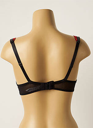 Sutien broderie sutien push-up cu aer, model înalt negru AUBADE femeie