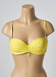Sutien de costum de baie elasticitate top sutien modelat galben CHERRY BEACH femme