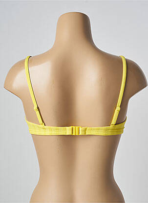 Sutien de costum de baie elasticitate top sutien modelat galben CHERRY BEACH femeie