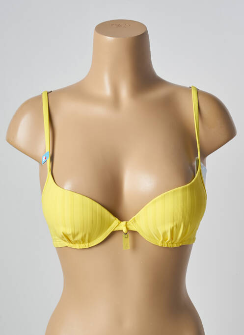 Sutien de costum de baie elasticitate top sutien push-up galben CHERRY BEACH femme