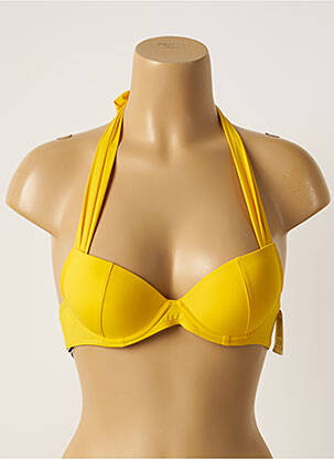 Sutien de costum de baie elasticitate top sutien modelat galben AUBADE femeie