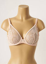 Sutien broderie sutien cupe întregi cu decolteu înalt roz SIMONE PERELE femme