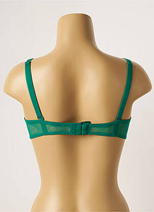 Sutien efect material satinat top bentiță verde SIMONE PERELE femeie