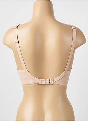 Sutien efect material satinat top sutien modelat culoare piersică SIMONE PERELE femeie