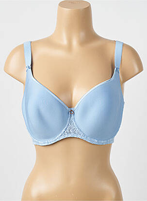 Sutien efect material satinat top sutien modelat albastru AUBADE femeie