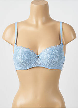 Sutien efect material satinat top sutien modelat albastru AUBADE femeie