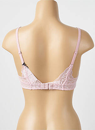 Sutien efect material satinat top sutien modelat roz AUBADE femeie