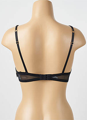 Sutien efect material satinat top sutien push-up negru AUBADE femeie
