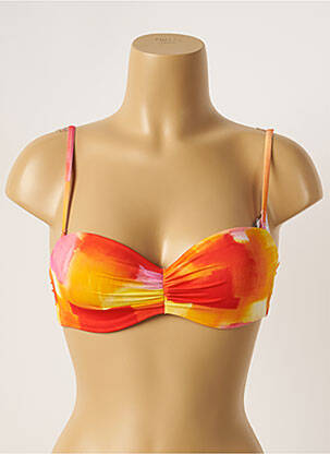 Sutien de costum de baie elasticitate sutien balconet cu decolteu înalt portocaliu CHERRY BEACH femme