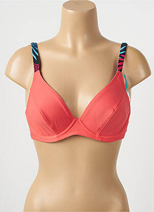 Sutien de costum de baie elasticitate sutien cupe întregi cu decolteu înalt portocalie BESTFORM femeie