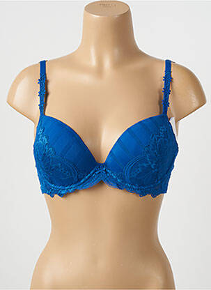Sutien efect material satinat top sutien modelat albastru SIMONE PERELE femeie