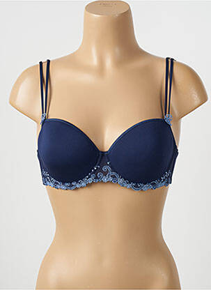 Sutien efect material satinat top sutien modelat albastru SIMONE PERELE femeie