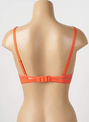 Sutien efect material satinat top sutien push-up portocaliu SIMONE PERELE femeie