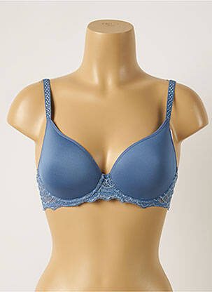 Sutien efect material satinat top sutien modelat albastru SIMONE PERELE femeie