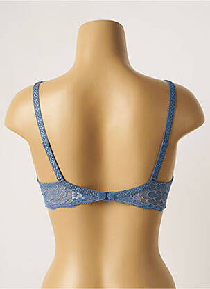 Sutien efect material satinat top sutien modelat albastru SIMONE PERELE femeie