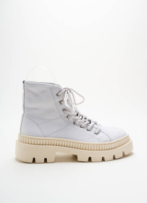 Botine/ghete material neted toc plat până la 3 cm gri ALPE femme