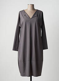 Rochie midi mâneci lungi mâneci lungi gri KOKOMARINA femme