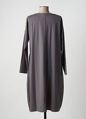 Rochie midi mâneci lungi mâneci lungi gri KOKOMARINA femeie