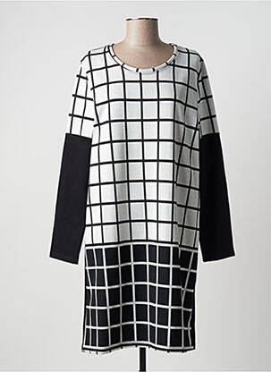 Rochie midi mâneci lungi mâneci lungi alb POISSONS BLANCS femeie