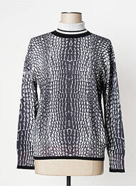 Pulover cu guler înalt elasticitate mâneci lungi gri JEI'S BY LETIZIA DENARO femme