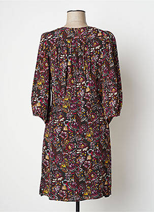 Rochie midi imprimeu floral mâneci 3/4 verde VANESSA BRUNO femeie