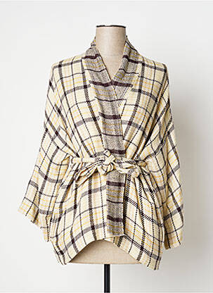 Jachete kimono mâneci lungi bej POMANDERE femeie