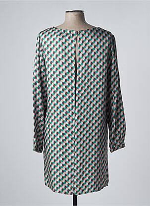 Rochie midi imprimeu fantezie mâneci lungi verde ATTIC AND BARN femeie