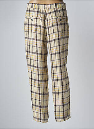 Pantalon drept croială morcov bej POMANDERE femeie