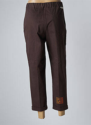 Pantalon drept croială morcov maro TRUE NYC femeie