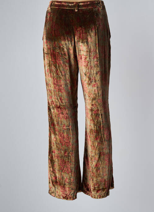 Pantalon larg închidere cu fermoar sub clapetă cu nasturi bej MES DEMOISELLES...PARIS femme