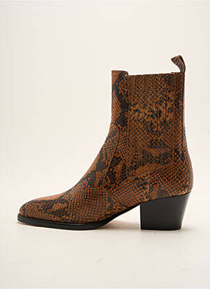 Botine/ghete toc de 4 la 6 cm maro ROSEANNA femeie