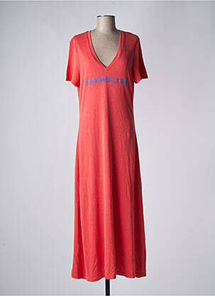 Rochie lungă portocaliu RUE MAZARINE femeie