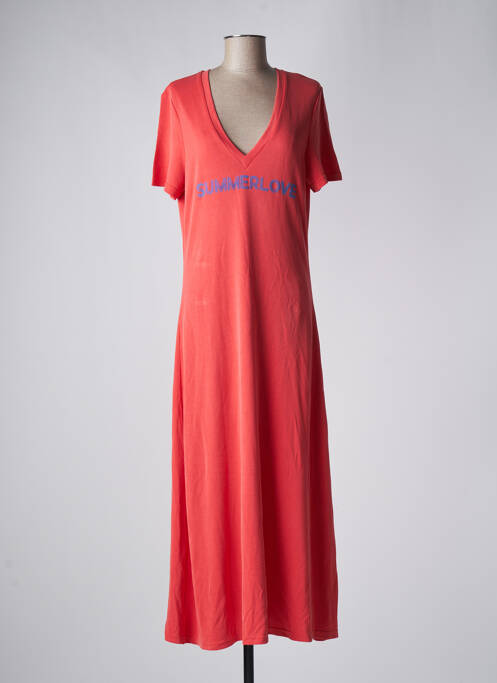 Rochie lungă portocaliu RUE MAZARINE femeie