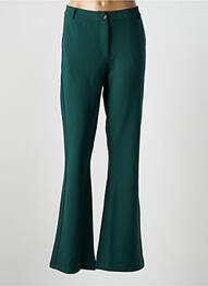 Pantalon evazat elasticitate mărime normală verde GEISHA femeie