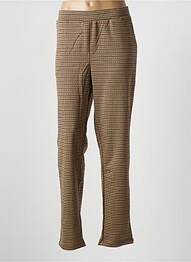Pantalon drept elasticitate mărime normală maro GEISHA femme