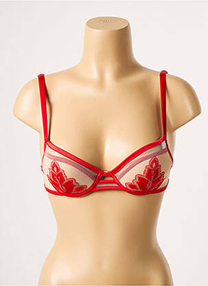 Sutien top sutien push-up top sutien push-up roșu IMPLICITE femeie