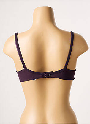 Sutien efect material satinat sutien cupe întregi cu decolteu înalt violet SIMONE PERELE femeie